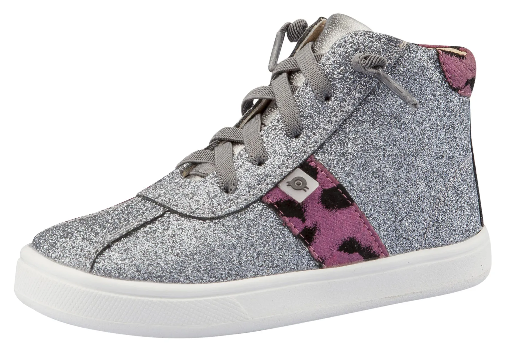 Old Soles Girl's Glamourama Sneakers, Glam Gunmetal / Cat-Bordo