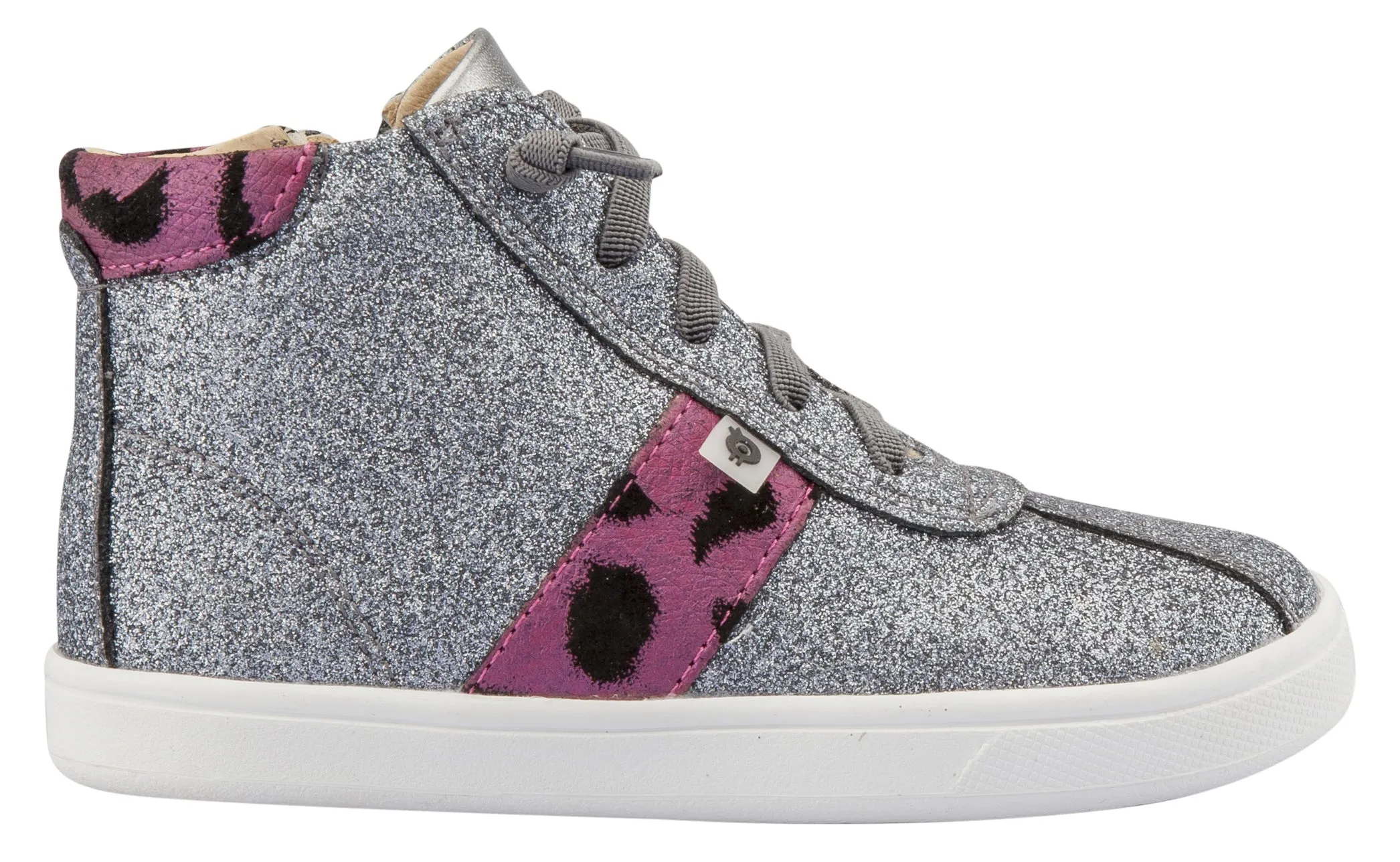Old Soles Girl's Glamourama Sneakers, Glam Gunmetal / Cat-Bordo