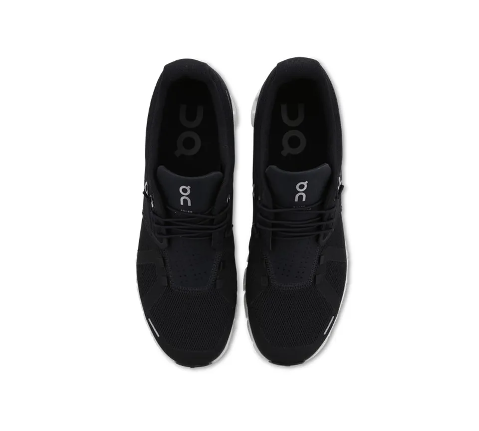 ON Cloud 5 Trainers Black White UK 4.5-6