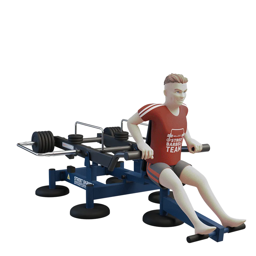 OUTDOOR FITNESS EQUIPMENT STREETBARBELL SEATED DIP