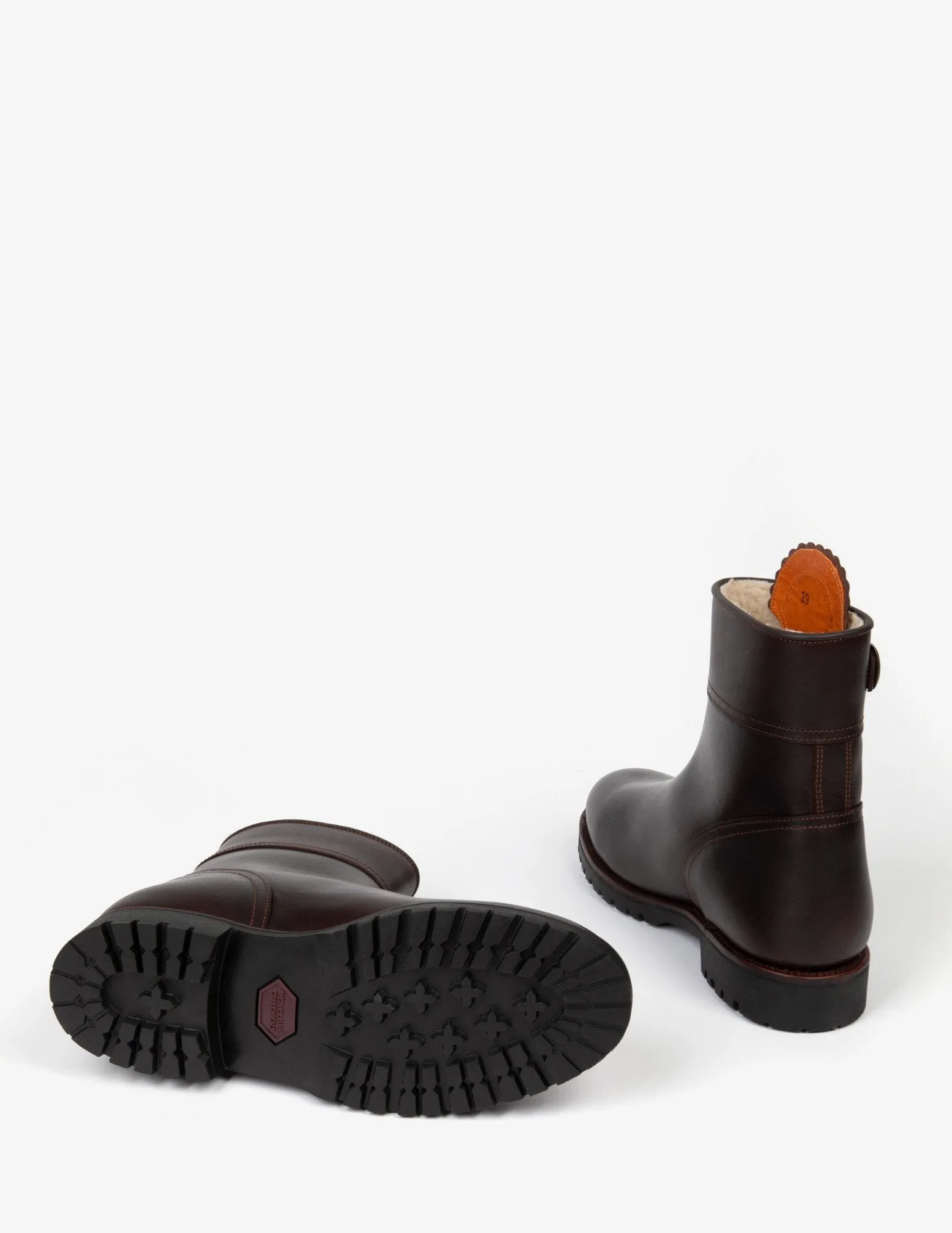Penelope Chilvers Cropped Tassel Boots Conker