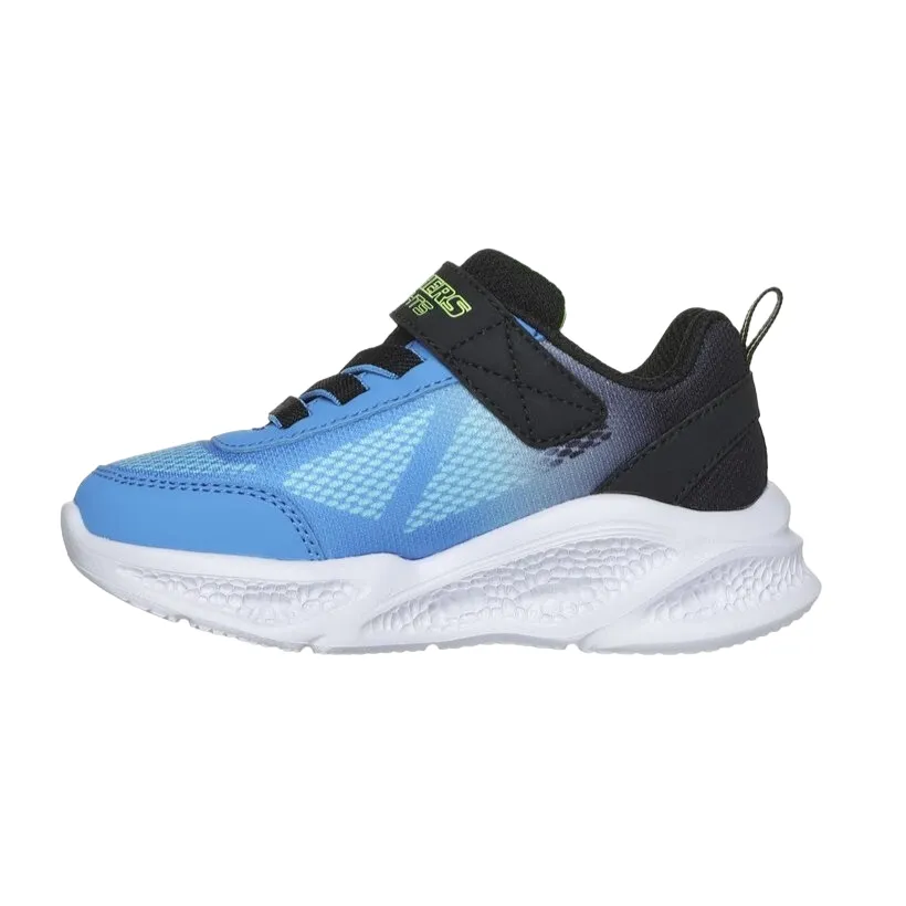 Skechers scarpa da ginnastica da bambino con luci Meteor Lights Krendox 401495L/BKBL nero-blu