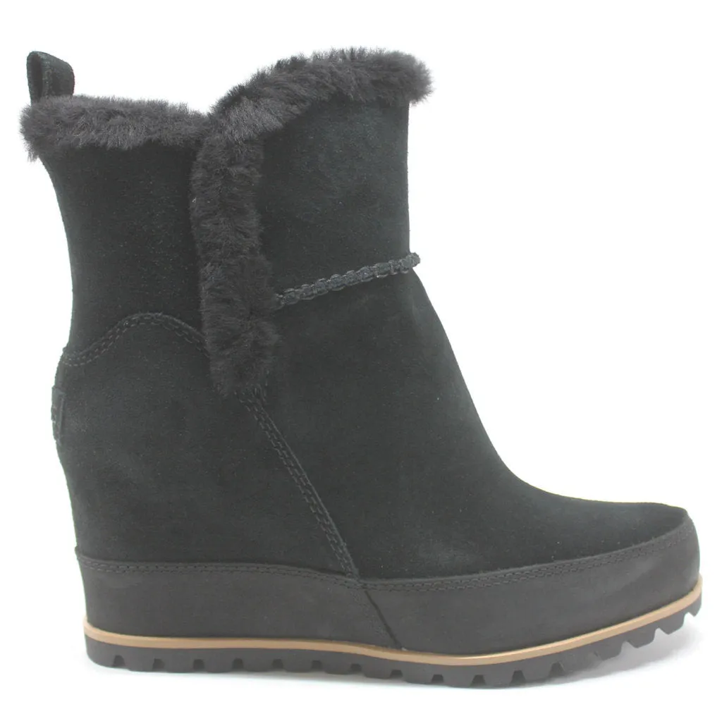 Ugg Malvella Waterproof Suede Sheepskin Leather Women's Wedge Heel Boots