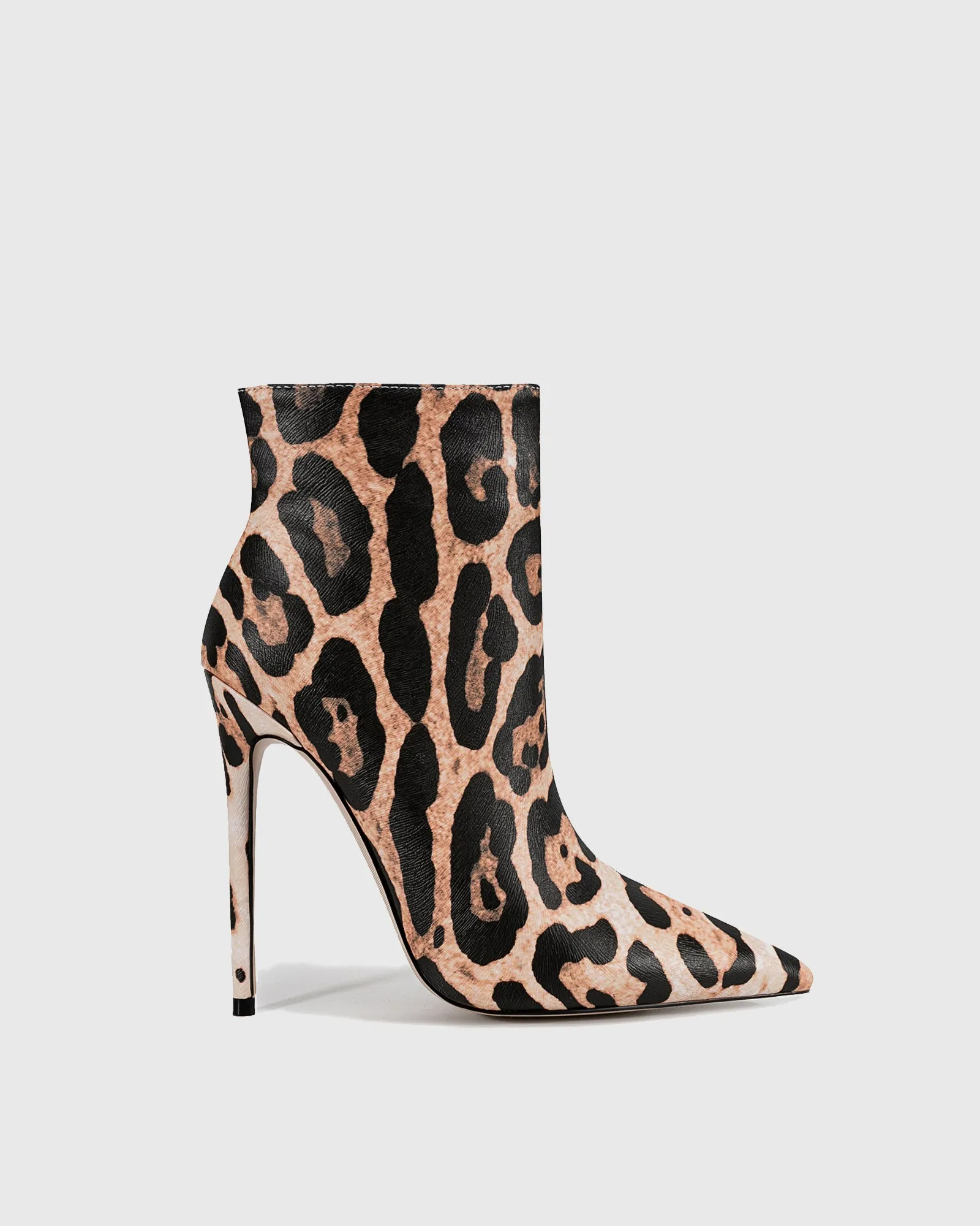 Varana Leopard Print Ankle Boots In Brown