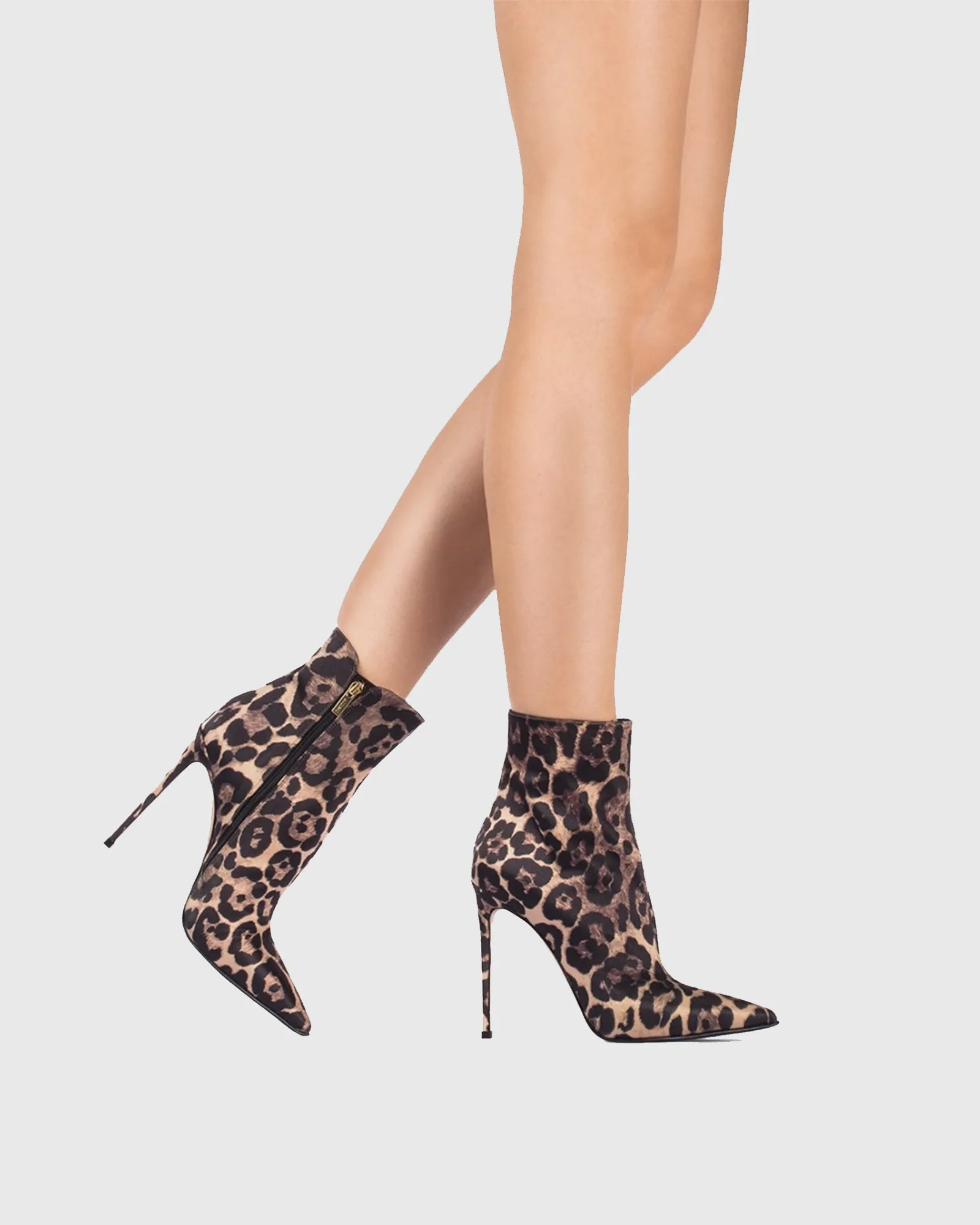 Varana Leopard Print Ankle Boots In Brown