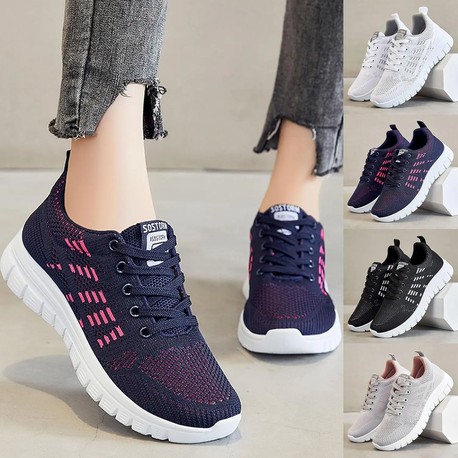 Wide Toe Box Shoes Women with Arch Support Walking Shoes Slip On Sneakers Comfortable Orthopedic Shoes Bowling Shoes