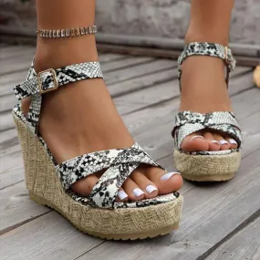 Women's Jute-Wrapped Wedge Sandals 20711643C