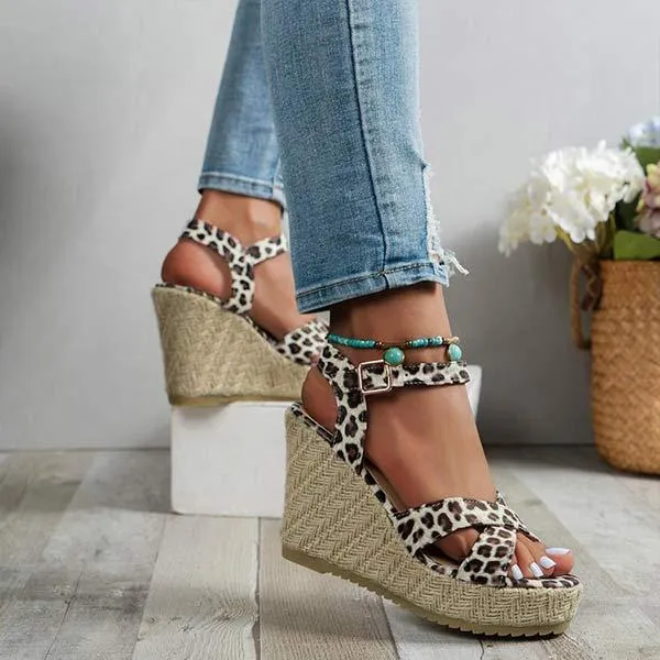 Women's Jute-Wrapped Wedge Sandals 20711643C