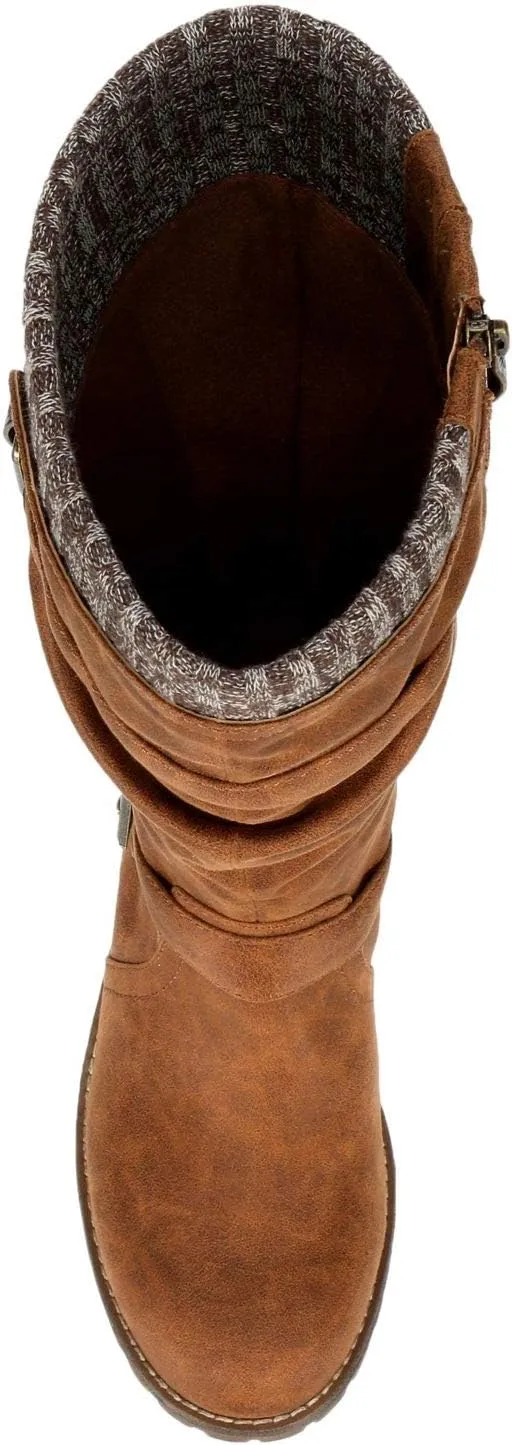 XAPPEAL Chelsey - Women's Tall Knee High Fashion Riding Boots with Buckle Accent